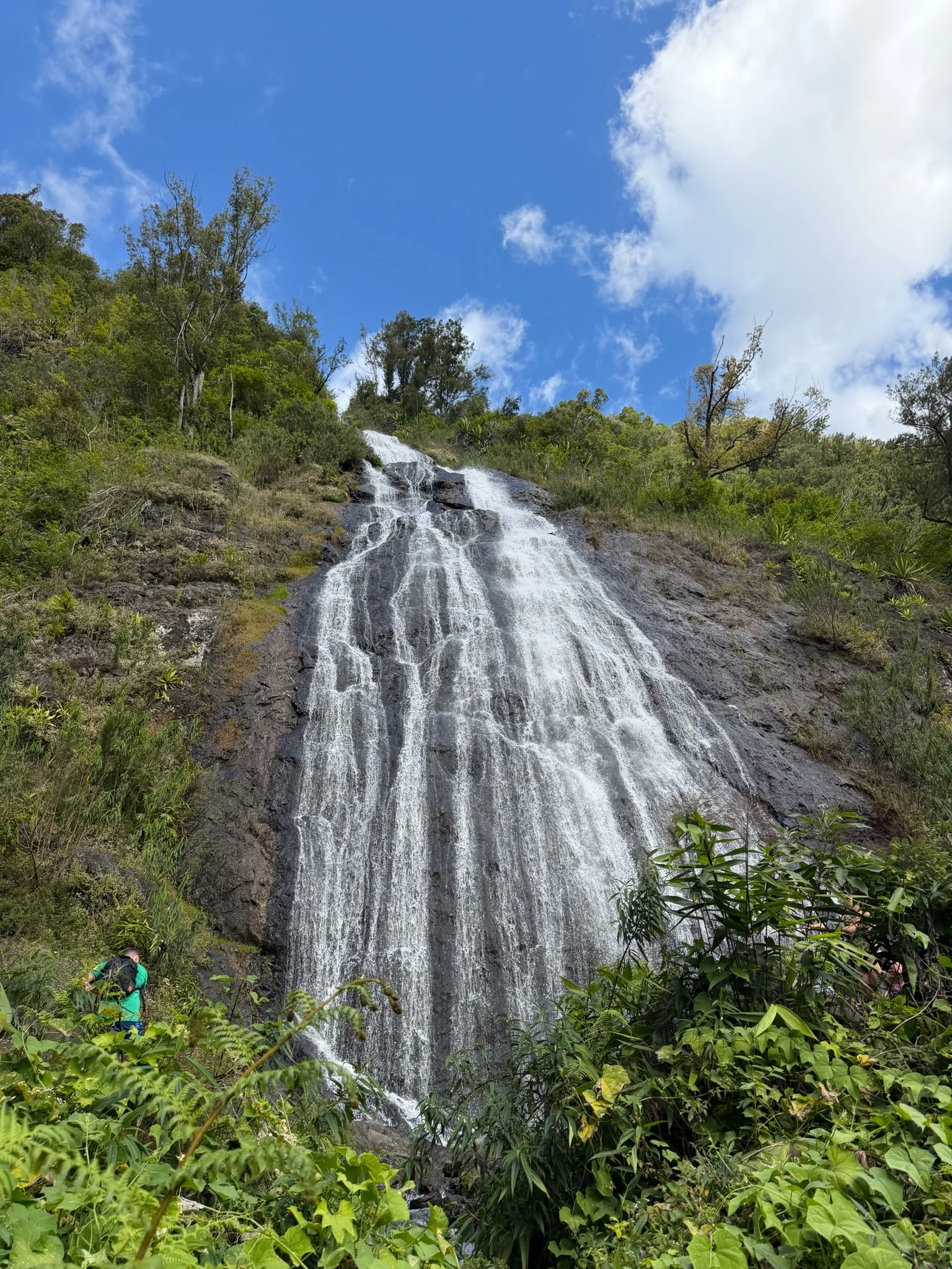 Cascade découverte pendant le voyage à La Réunion